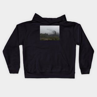 Climbing The Old Man Of Storr, Skye, Scotland Kids Hoodie